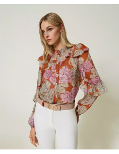 TWINSET CAMICIA IN CREPPONE...