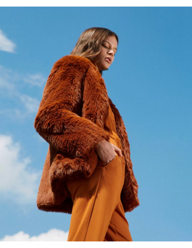 TWINSET GIACCA IN FAUX FUR