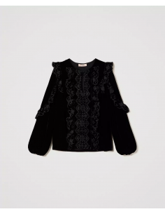 TWINSET BLUSA IN VELLUTO... 2