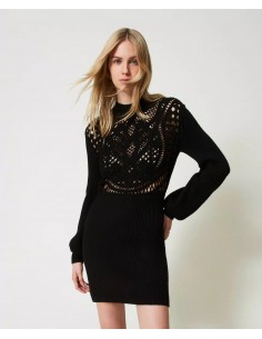 TWINSET ABITO CORTO IN MAGLIA