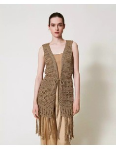 TWINSET GILET IN MAGLIA...