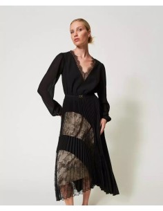 TWINSET ABITO LUNGO IN...