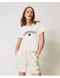 TWINSET T-SHIRT CON LOGO IN...