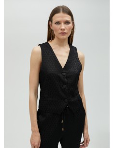 LOLA CASADEMUNT GILET JACQUARD