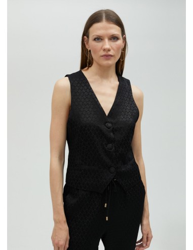LOLA CASADEMUNT GILET JACQUARD