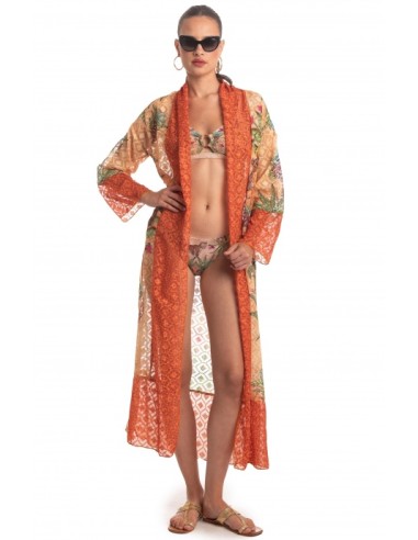 PIN UP STAR KIMONO LUNGO SAFARI