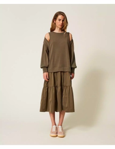 TWINSET ABITO GREEN OLIVE