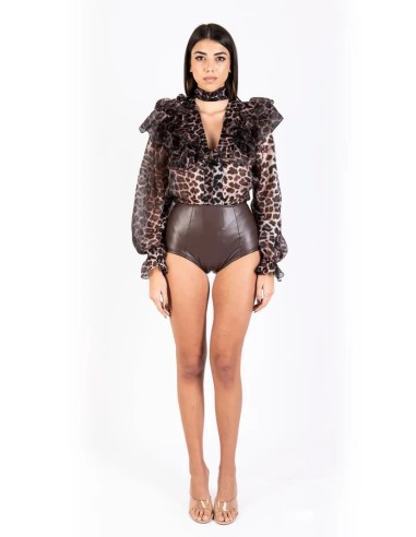 MARGHERITA MAZZEI BLUSA CON ROUCHES