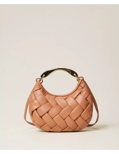 TWINSET BORSA CROISSANT INTRECCIATA