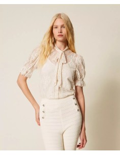 TWINSET CAMICIA IN PIZZO...