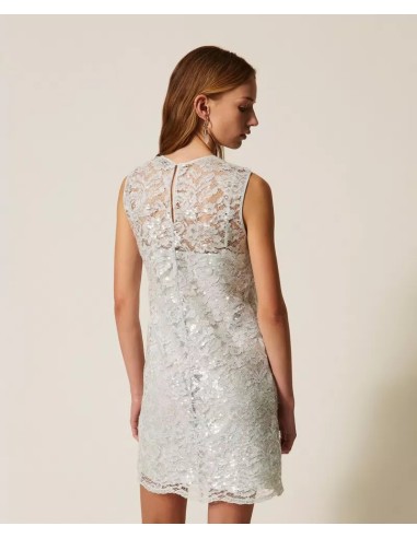 TWINSET ABITO CORTO IN PIZZO CON...