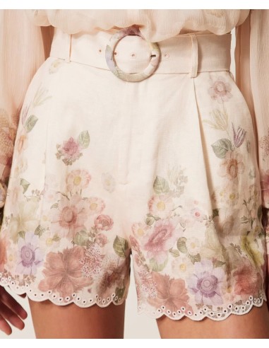TWINSET SHORTS  IN LINO