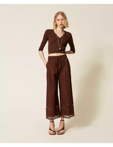 TWINSET PANTALONI AMPI