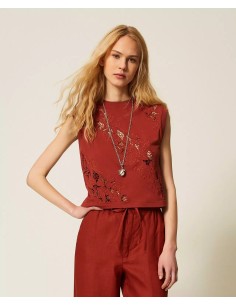 TWINSET T-SHIRT CON RICAMO