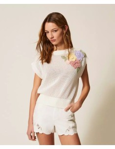 TWINSET TOP IN MAGLIA