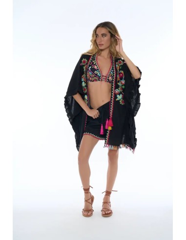 MISS BIKINI PONCHO CON FRANGE