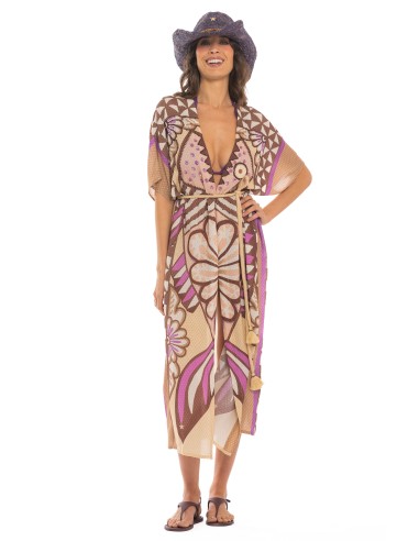 PIN UP KIMONO LUNGO TRIBAL