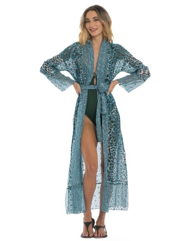 PIN UP STAR KIMONO LUNGO