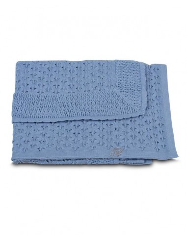 COPERTA BABY LETTERA CULLA AZZURRO...